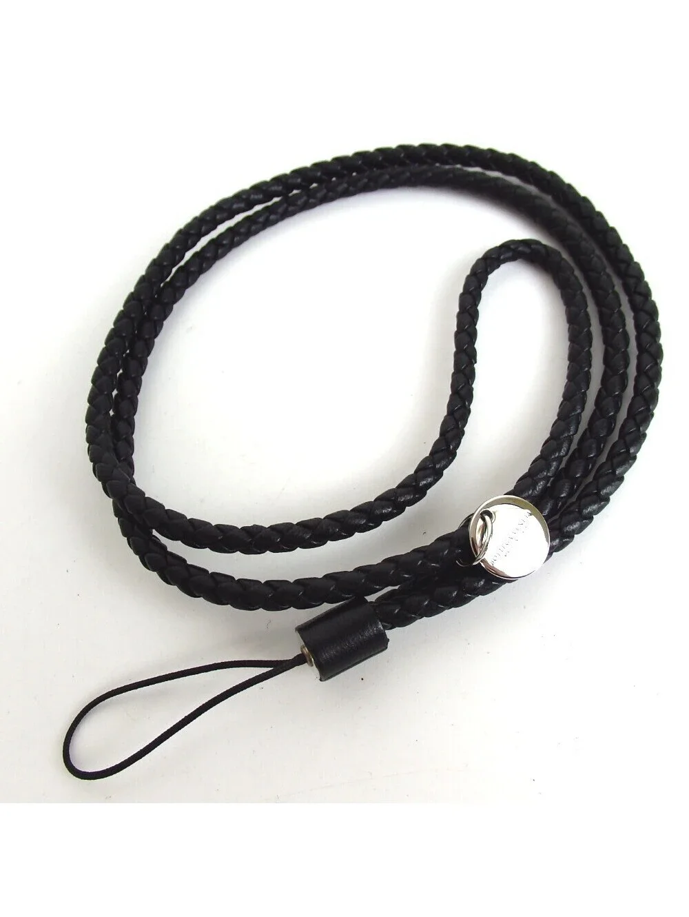 Authentic Bottega Veneta Intrecciato Neck Strap leather[Used]